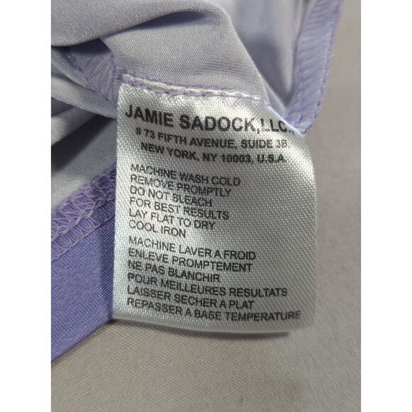 Jamie Sadock Golf Polo Shirt Womens XL Blue Purple Sleeveless Zip Up Ombre Top - Picture 10 of 11